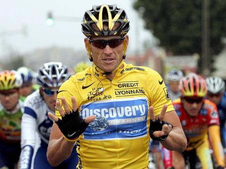 Lance Armstrong ai tempi del Tour © ANSA