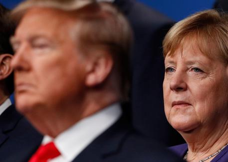 Donald Trump e Angela Merkel (archivio) © AFP
