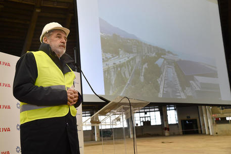 Genova apre cantiere Palasport su progetto del nuovo Waterfront disegnato da Renzo Piano © ANSA