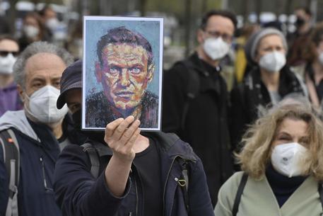 La protesta per la liberazione di Navalny © AFP