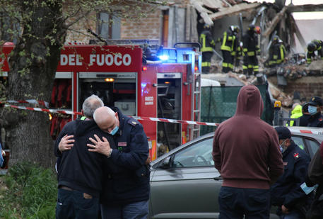Il luogo dell'esplosione a Gubbio © ANSA