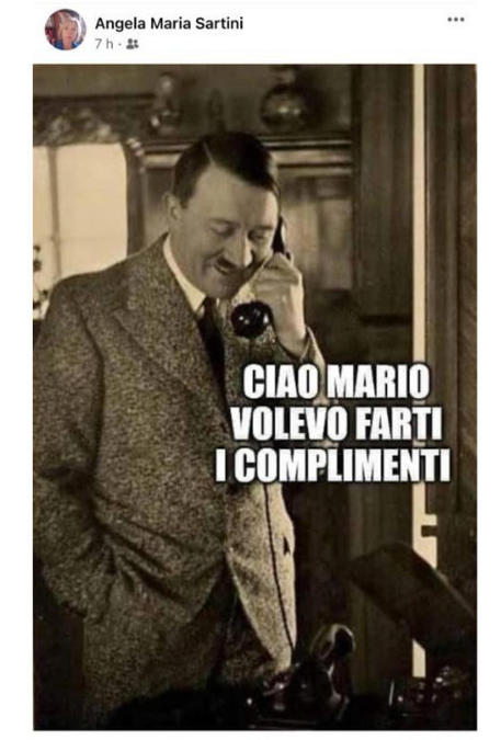 Foto Hitler che chiama 'Mario', Lega sospende assessore © ANSA