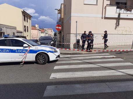Incidente stradale a Sassari, rilievi polizia locale © ANSA