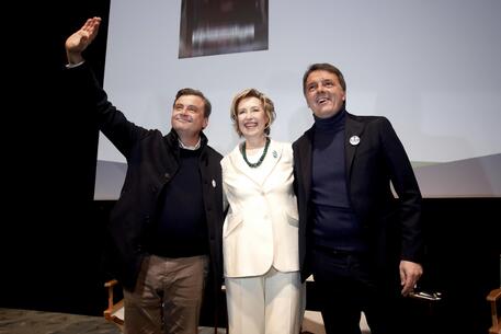 Calenda, Moratti e Renzi a Milano © ANSA