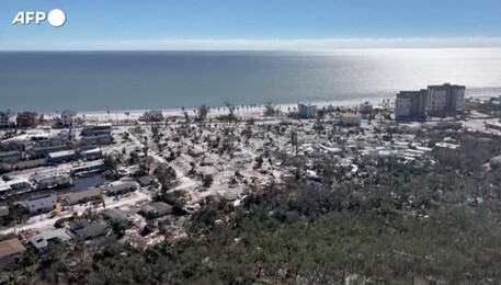 Usa: Florida, le immagini aeree della devastazione dopo il passaggio dell'uragano Ian