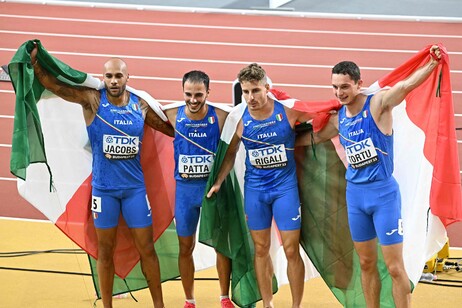 Mondiali atletica: Italia � argento nella staffetta 4X100