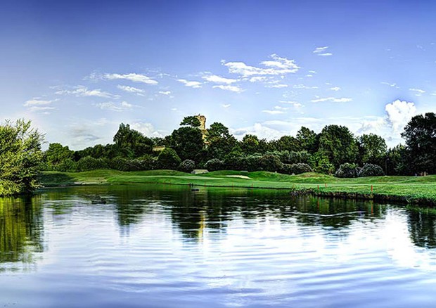 Un'immagine del Marco Simone Golf & Country Club, sede della Ryder Cup 2022 di Golf (foto: ANSA )