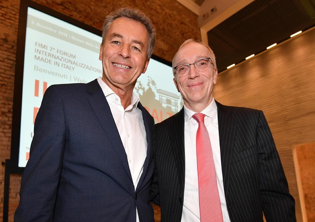 Detlef Braun e Donald Wich, amministratore delegato di Messe Frankfurt  Italia © ANSA