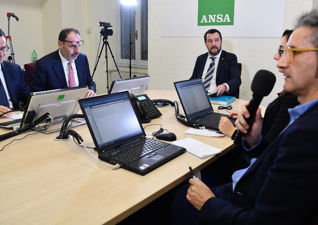 Forum ANSA con Matteo Salvini © ANSA