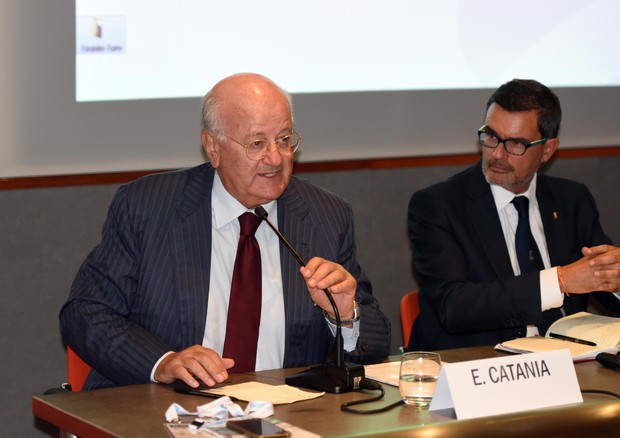 Presidente Elica Francesco Casoli (S), Kauffman durante il 51/o Meeting di Faro Club ospitato da  Elica © ANSA