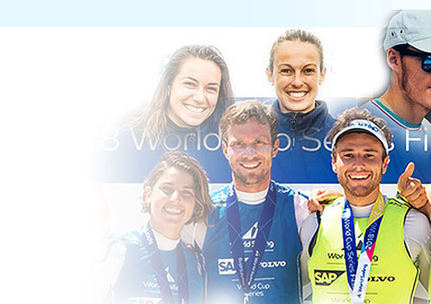 Gli azzurri delle Medal race di Aarhus (foto: SAILY)