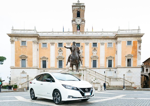Nissan, elettrica Leaf auto ufficiale Maratona di Roma © ANSA