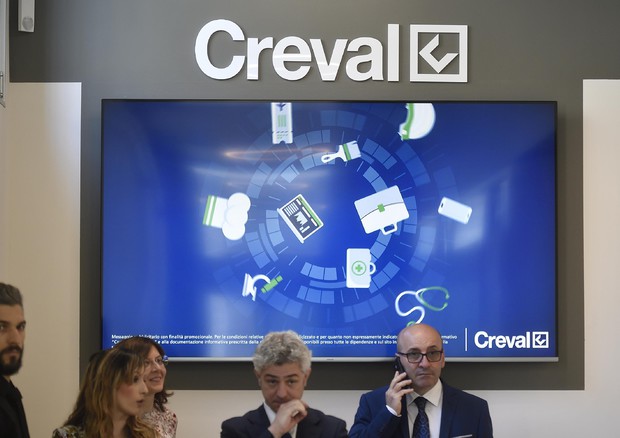 Un momento dell'inaugurazione della filiale storica di Creval in Piazza San Fedele a Milano © ANSA