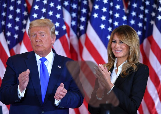 Donald e Melania Trump (foto: AFP)