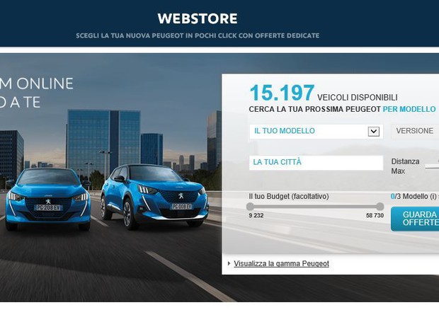 Peugeot, con webstore i clienti posso scegliere online © ANSA