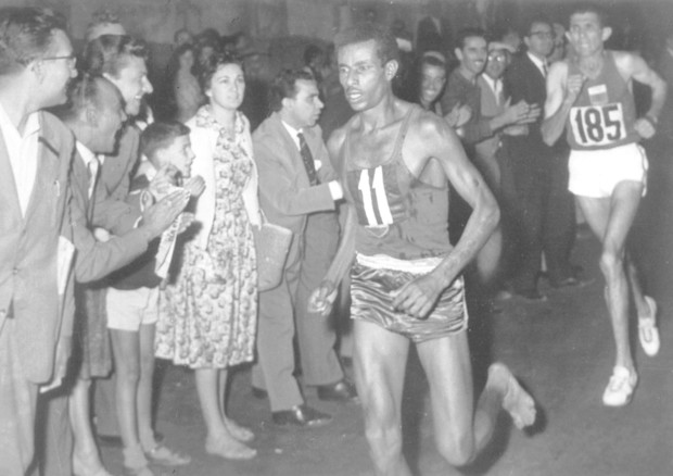 Olimpiadi 1960: Abebe Bikila (foto: Ansa)