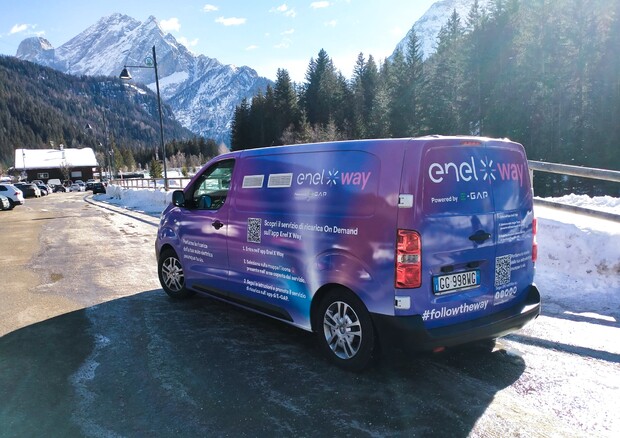 Enel X Way e E-Gap portano la ricarica per e-car in montagna (ANSA)