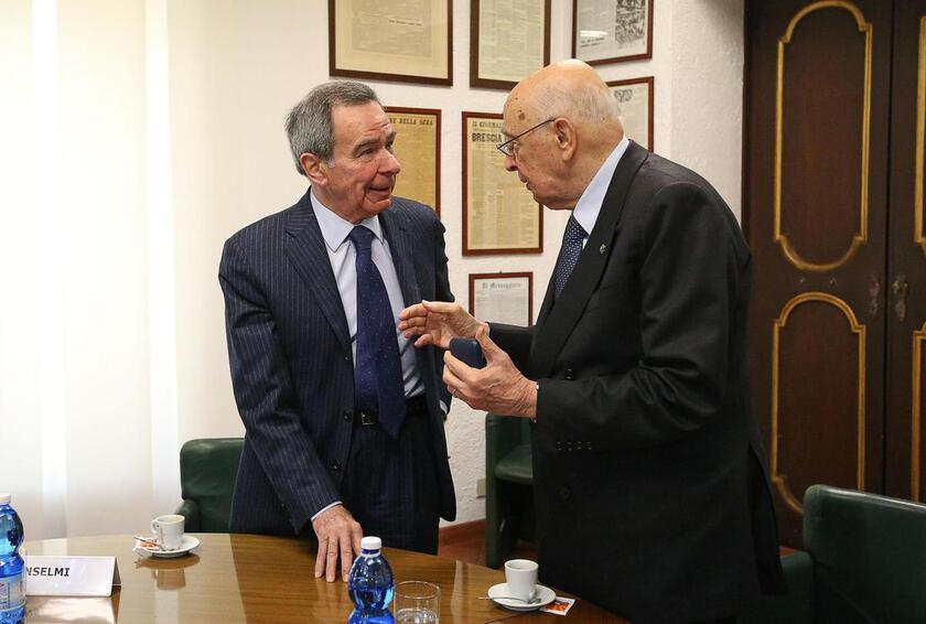 President Giorgio Napolitano visits ANSA to preview new website - ALL RIGHTS RESERVED