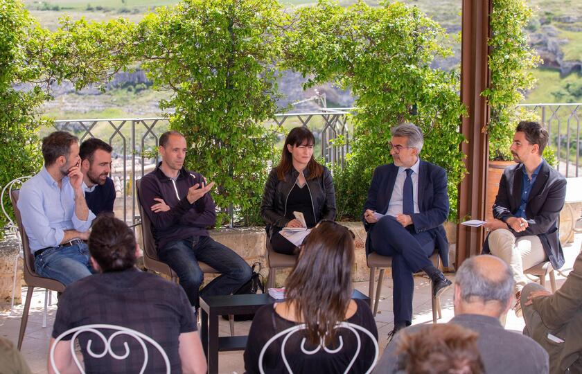 Grottole press conference for the Airbnb  'Italian Sabbatical ' - ALL RIGHTS RESERVED