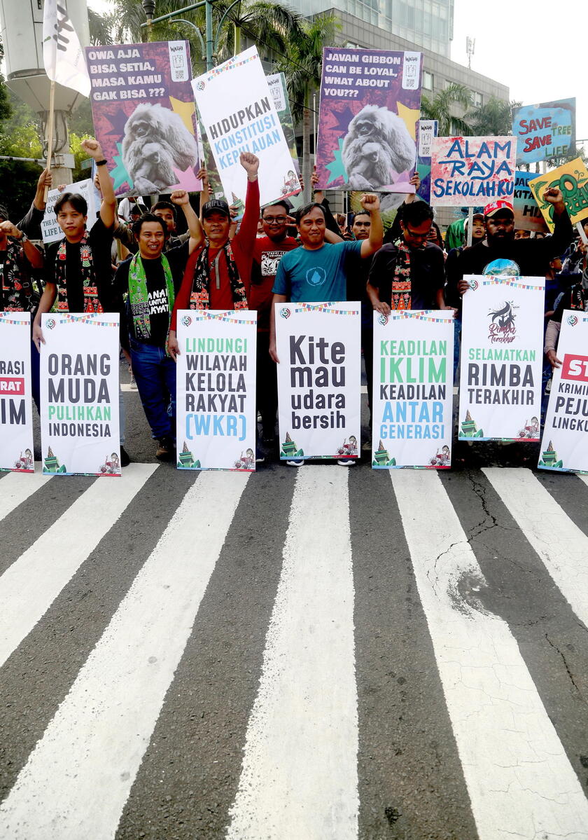 Hundreds of Indonesian activists mark World Environment Day © ANSA/EPA