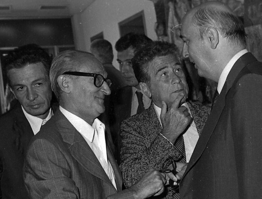 Enrico Berlinguer, Alessandro Natta,Luciano Barca e Giorgio Napolitano - RIPRODUZIONE RISERVATA