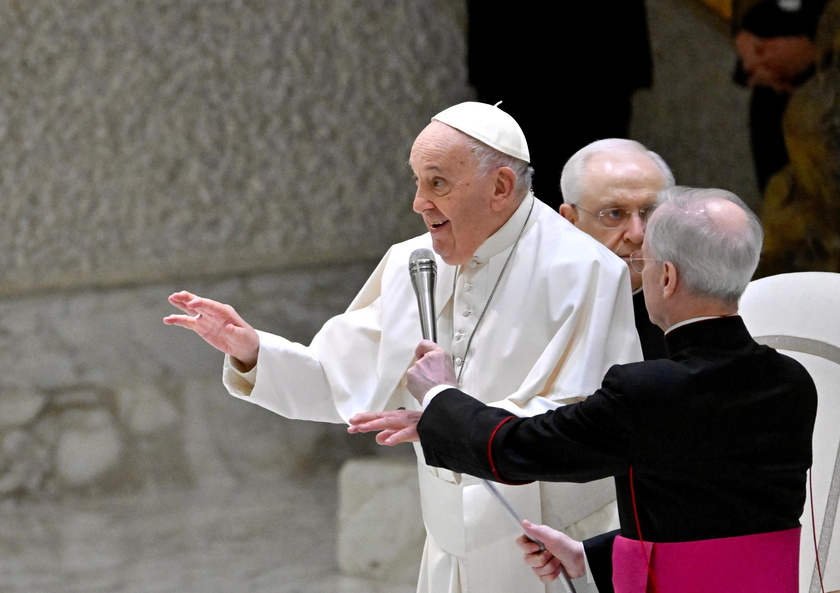 Pope Francis leads his weekly general audience at the Vatican - RIPRODUZIONE RISERVATA