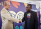 Il vicepresidente del gruppo Lavazza, Giuseppe Lavazza, con il presidente Slow Food, Edward Mukiibi, durante l'incontro sulla Coffee Coalition a Terra Madre Salone del Gusto 2022 (ANSA)