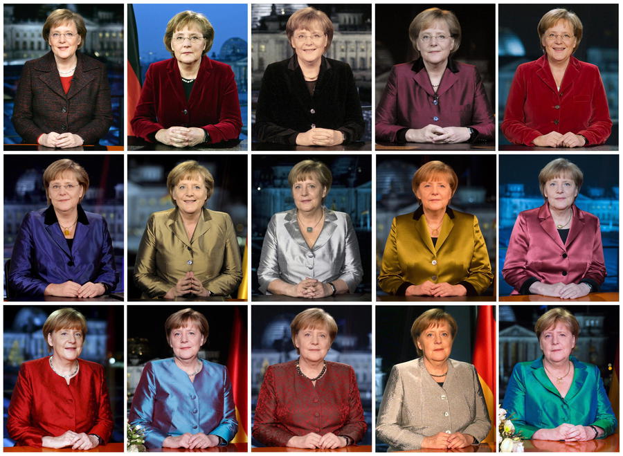 15 immagini della cancelliera Angela Merkel dal 2005 al 2019 © Ansa
