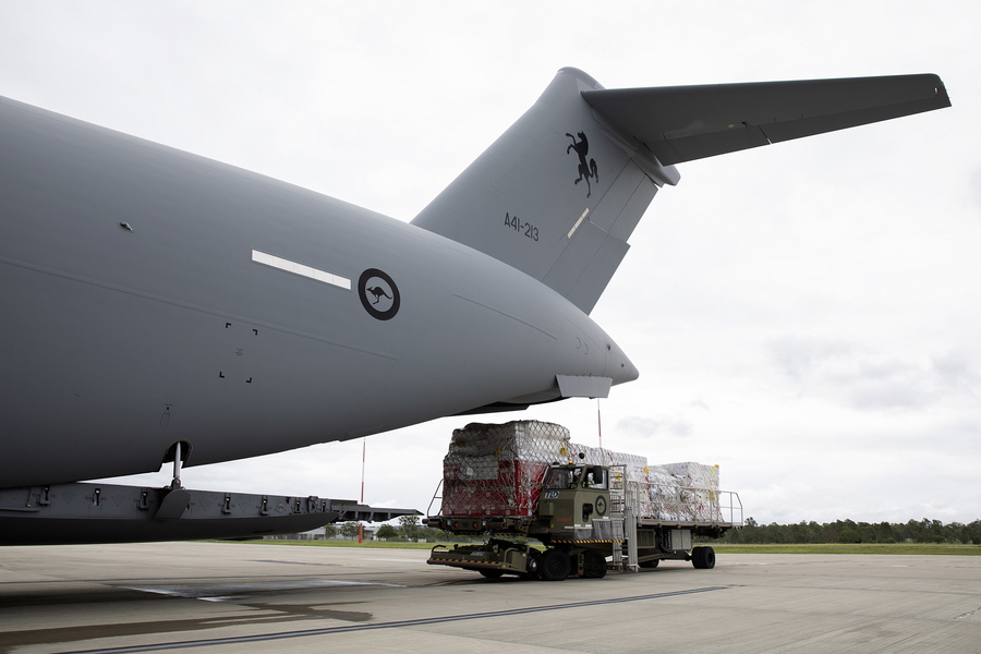 Australia delivers humanitarian assistance to Tonga following volcanic eruption and tsunami © ANSA