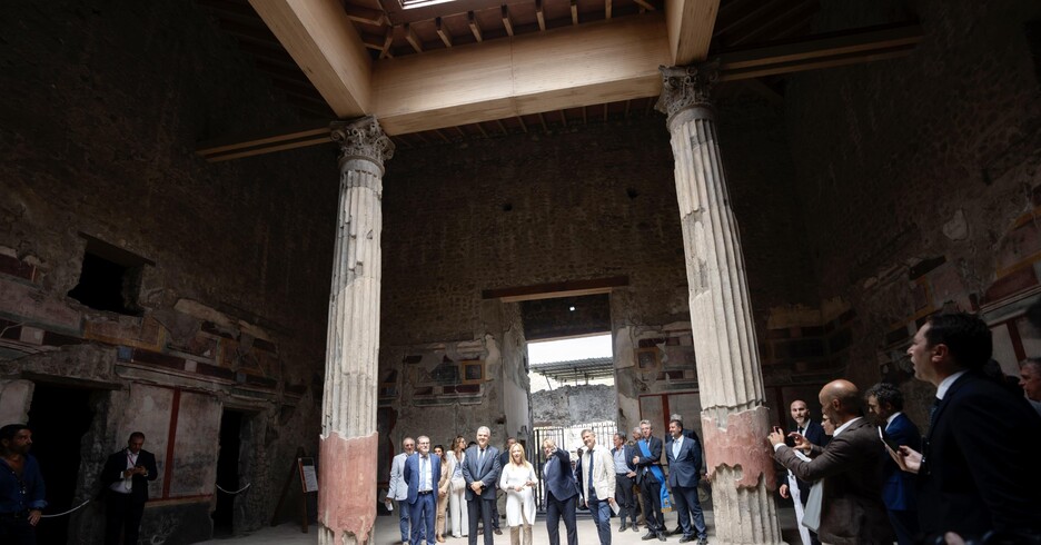 Commissione, successo per progetto di restauro di Pompei (ANSA)