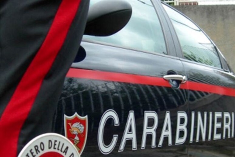 Carabinieri foto generica, auto di pattuglia con paletta ministero della Difesa - RIPRODUZIONE RISERVATA
