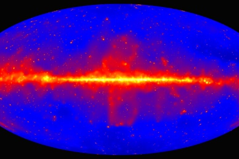 La mappa della luce delle stelle dell’universo (fonte: Nasa/Doe/Fermi Lat Collaboration) - RIPRODUZIONE RISERVATA