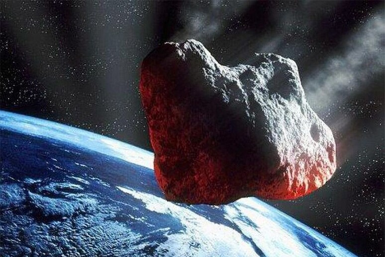 Rappresentazione artistica di un asteroide potenzialmente pericolo vicino alla Terra (fonte: ESA) - RIPRODUZIONE RISERVATA