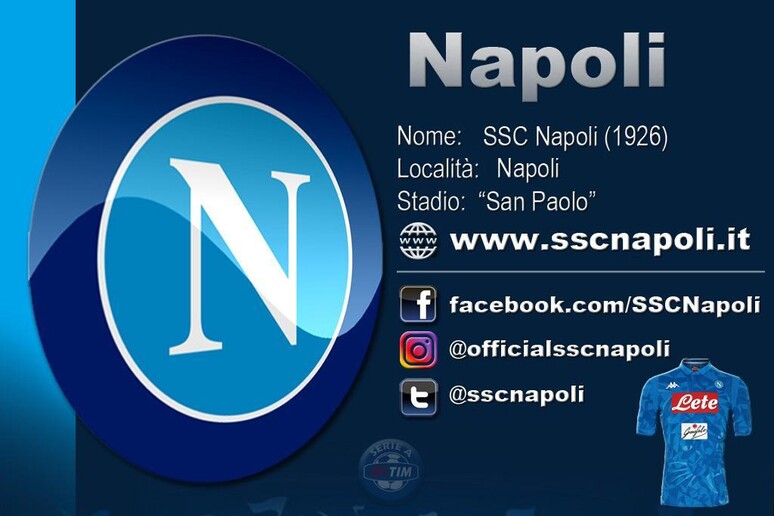 Serie A 2018-2019: Napoli - RIPRODUZIONE RISERVATA