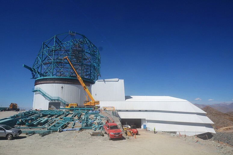 Il telescopio Lsst (Large Synoptic Survey Telescope) in costruzione sul Cerro Pachón (fonte: LSST Project/NSF/AURA) - RIPRODUZIONE RISERVATA