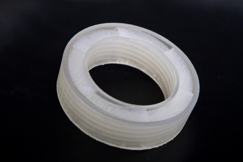 Il materiale stampato in 3D capace di bloccare i suoni (fonte: Cydney Scott, Boston University) - RIPRODUZIONE RISERVATA