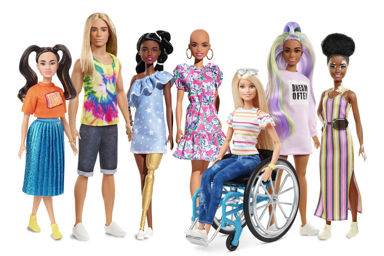 Le nuove Barbie inclusive - RIPRODUZIONE RISERVATA