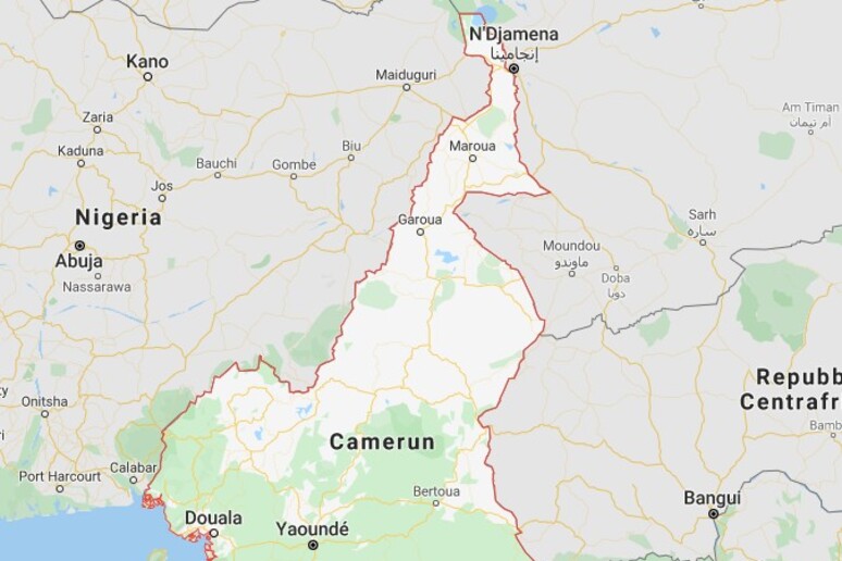 Il Camerun, google map - RIPRODUZIONE RISERVATA