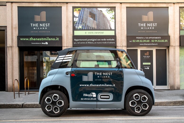 Citroen Ami, car-sharing condominiale per The Nest a Milano - RIPRODUZIONE RISERVATA