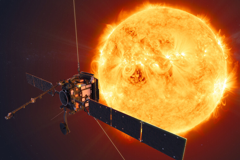 Secondo incontro ravvicinato tra la sonda Solar Orbiter e il Sole (fonte: Esa) - RIPRODUZIONE RISERVATA