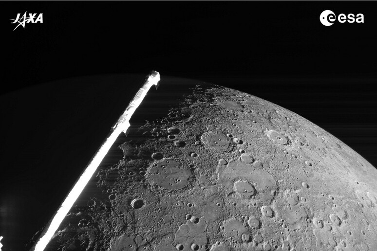 Secondo flyby di Mercurio per la sonda BepiColombo (fonte: ESA/BepiColombo/MTM, CC BY-SA 3.0 IGO) - RIPRODUZIONE RISERVATA