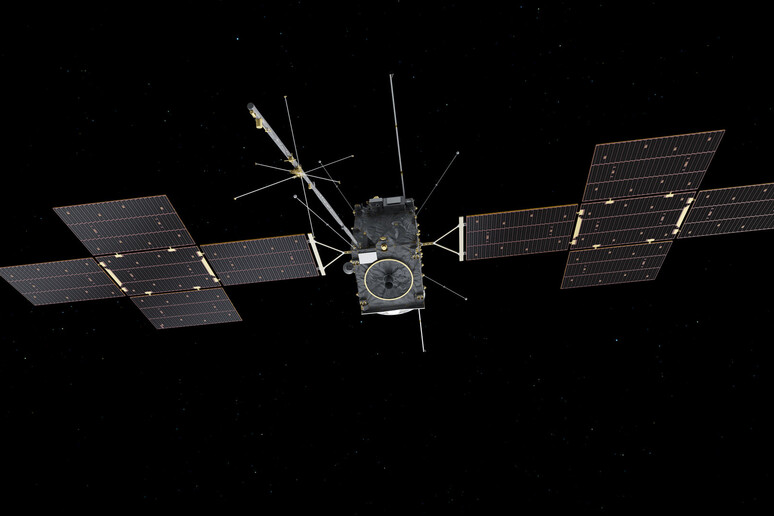 Completato il dispiegamento in orbita della sonda Juice. Credit ESA - RIPRODUZIONE RISERVATA