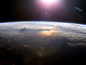 La Terra vista dalla Stazione Spaziale Internazionale (fonte: NASA) (ANSA)