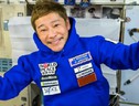 Il turista spaziale Yusaku Maezawa a bordo della Stazione Spaziale (fonte: Yusaku Maezawa) (ANSA)