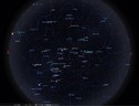 La mappa del cielo nella notte di Natale (fonte: UAI) (ANSA)