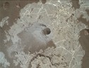 Il carbonio 12 è stato trovato nei campioni di roccia prelevati nel cratere Gale da Curiosity (fonte: NASA/Caltech-JPL/MSSS) (ANSA)