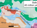Ricostuzione grafica dell'ipotetico continente perduto chiamato Balkanatolia (fonte: (Alexis Licht, Grégoire Métais/CNRS) (ANSA)