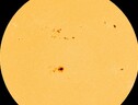 macchia solare visibile a occhio nudo, è 4 volte la Terra (fonte: NOAA SWPC) (ANSA)