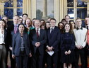 German Chancellor Scholz and French President Macron meet Young Talents of Generation Europe (ANSA)