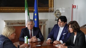 La presentazione della candidatura Italia-Sardegna (ANSA)